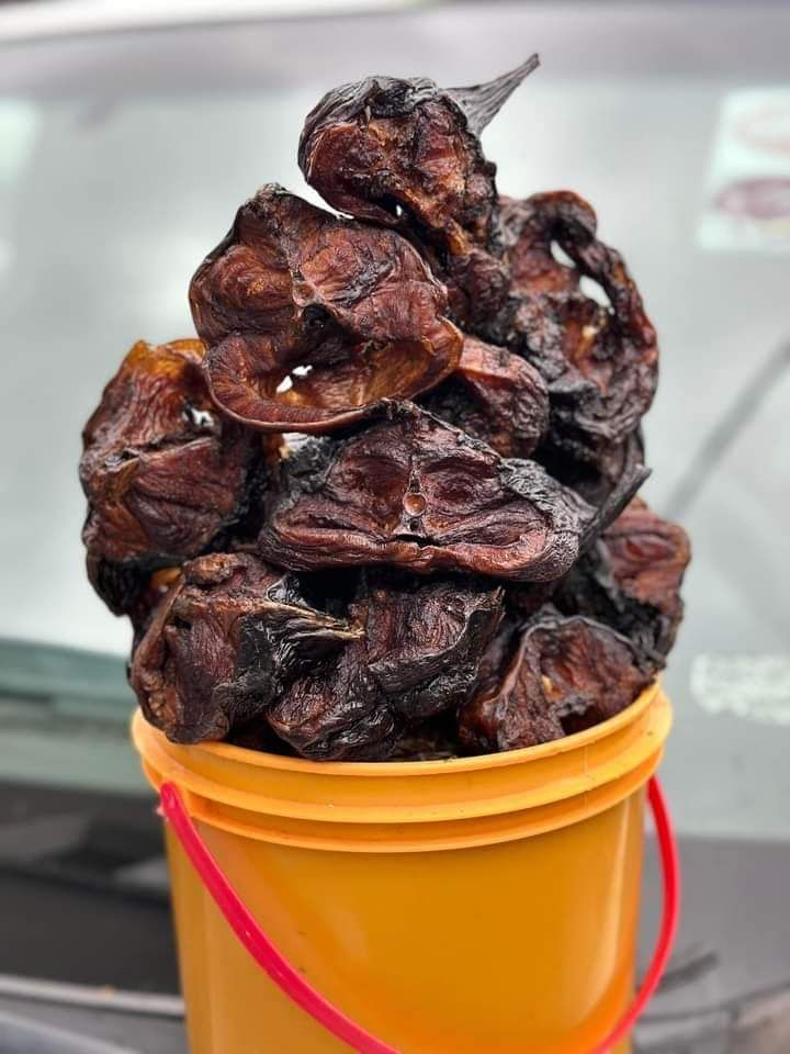 1 Paint Bucket of dry fish image 1