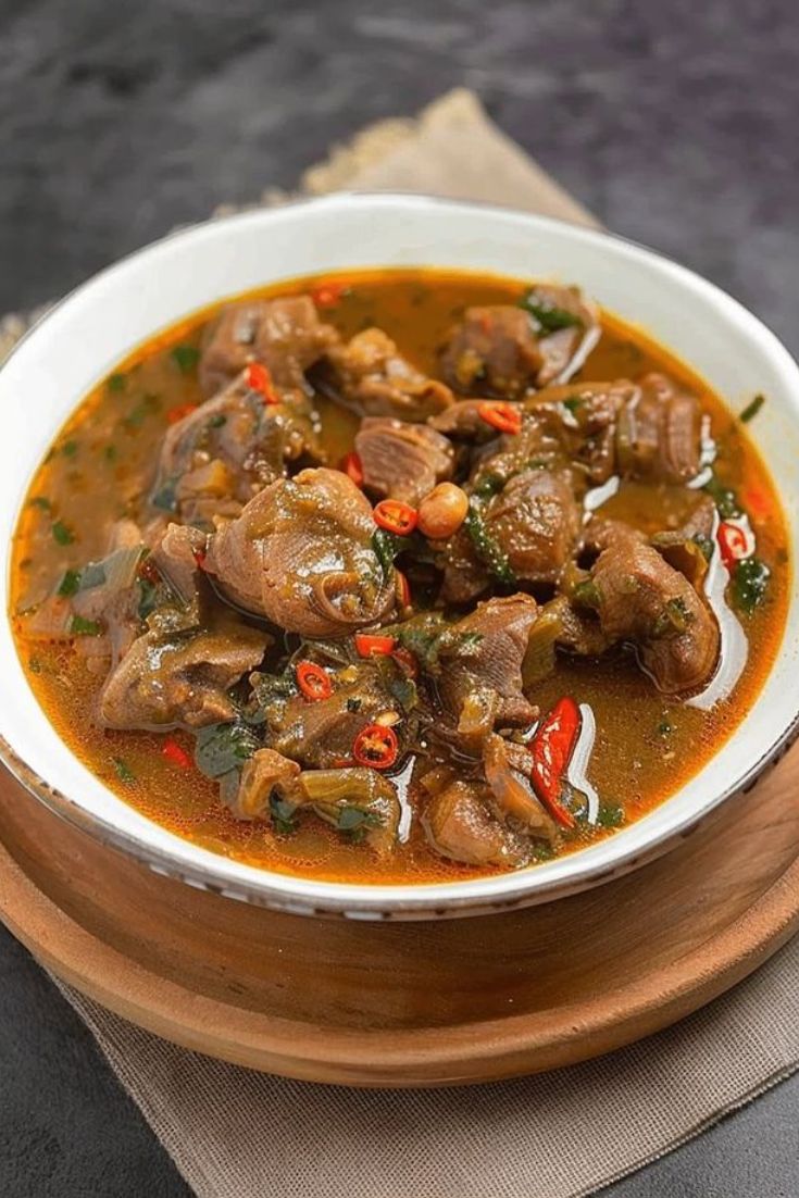 Fresh & Hot Goat Meat Pepper Soup image 1
