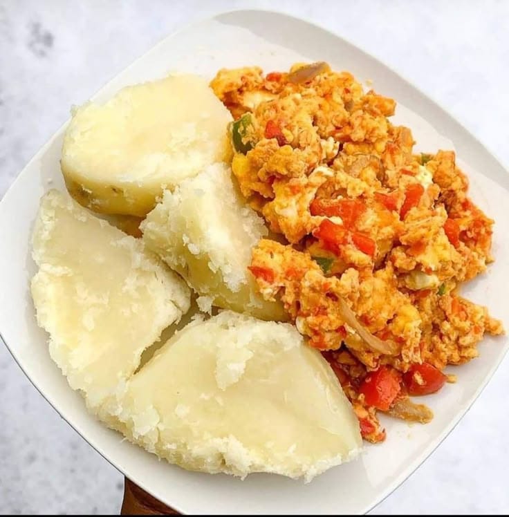 Boiled potato and egg sauce image 1