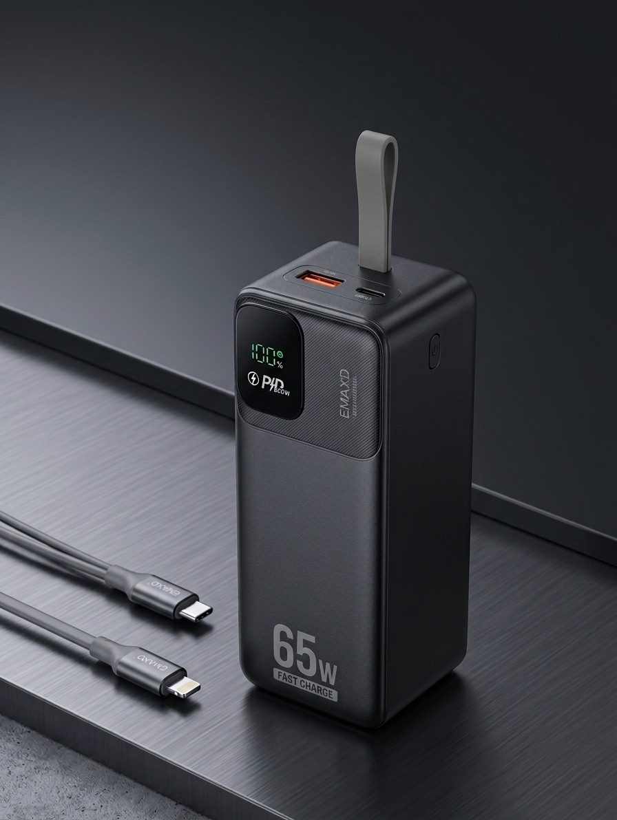 EMAXD EMD-12 65W Super Fast Charging Power Bank – 53000mAh image 2