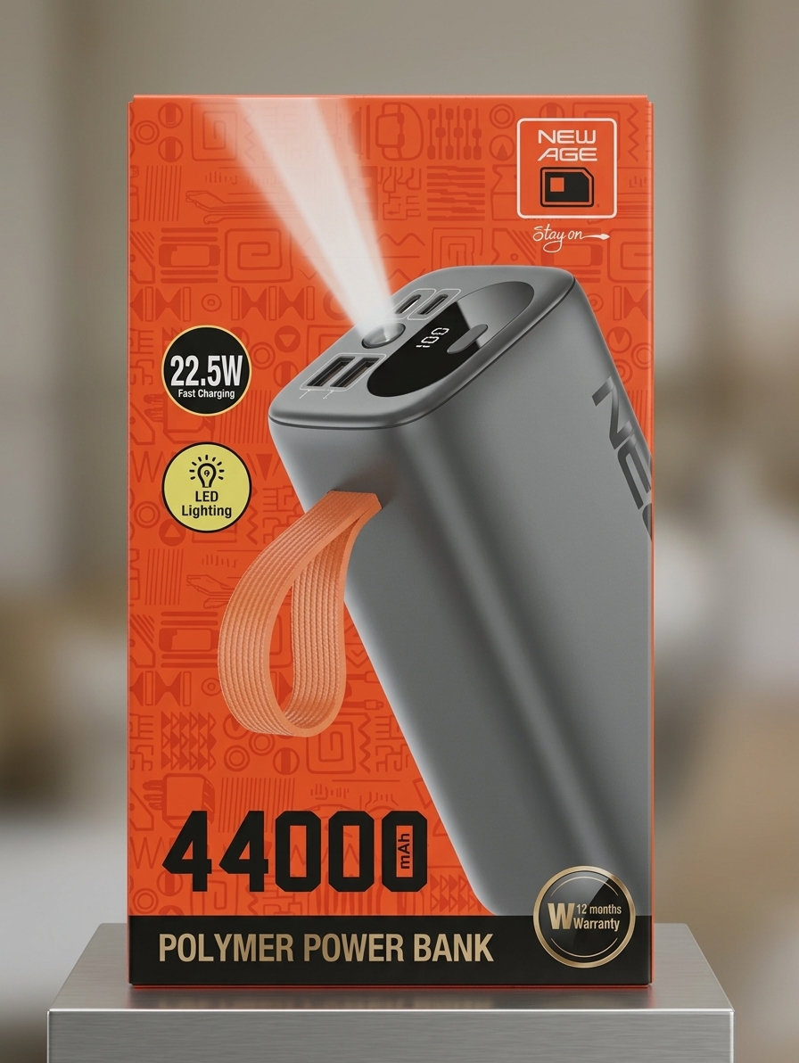 New Age 22.5W Polymer Power Bank image 1
