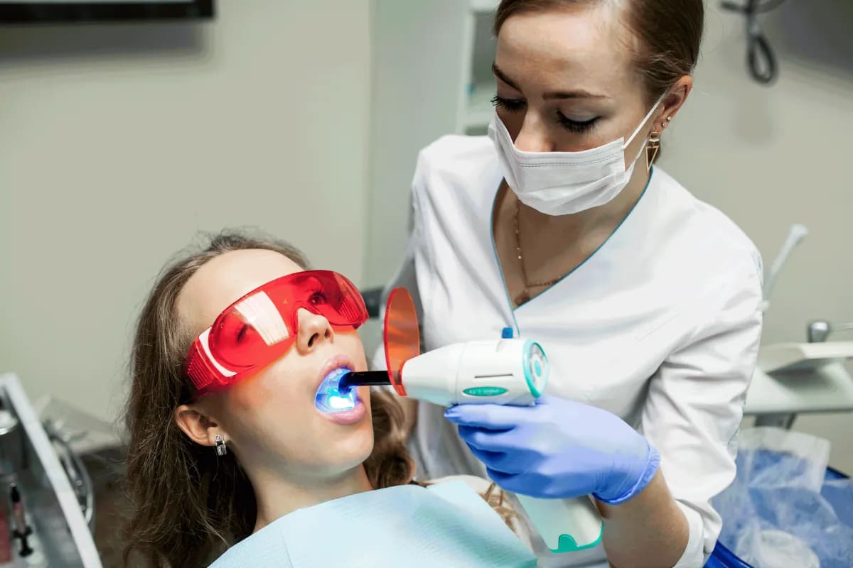Sealants for Kids: Protecting Young Smiles in Plano, Texas, Plano, TX Child receiving dental sealant