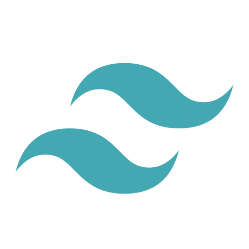 Tailwind CSS programming language and technology logo
