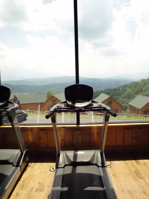 Legacy_Mountain_DSC04346 Legacy Mountain Resort exercise room with mountain views