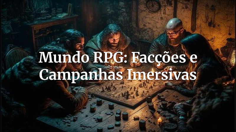 Mundo Vivo para RPG: Crie Facções e Organizações Inesquecíveis em Suas Campanhas Personalizadas