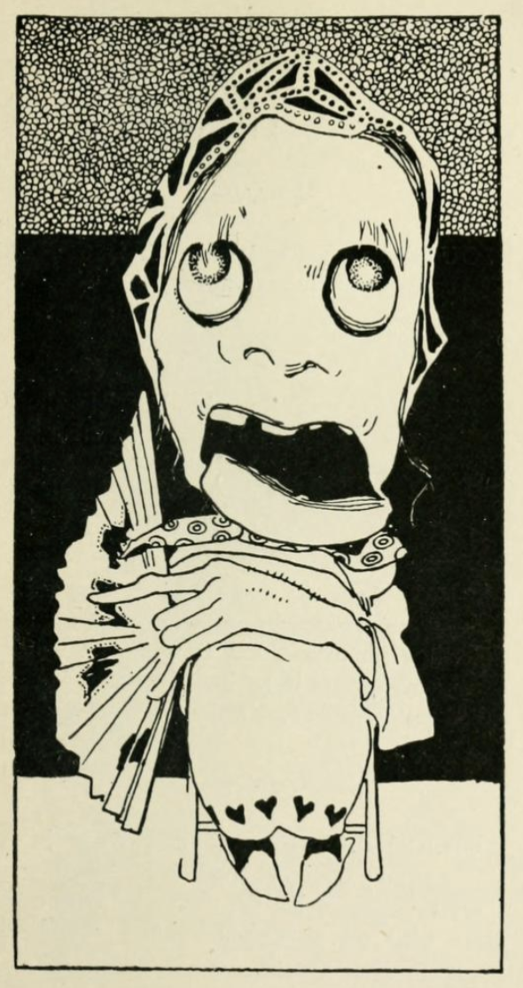 A grotesque by Alice B. Woodward from Bon-Mots of the Nineteenth Century, 1897