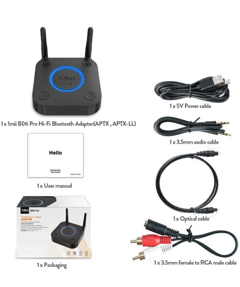 1Mii B06 Pro Bluetooth 5.0 Receiver infographic 6 of 6
