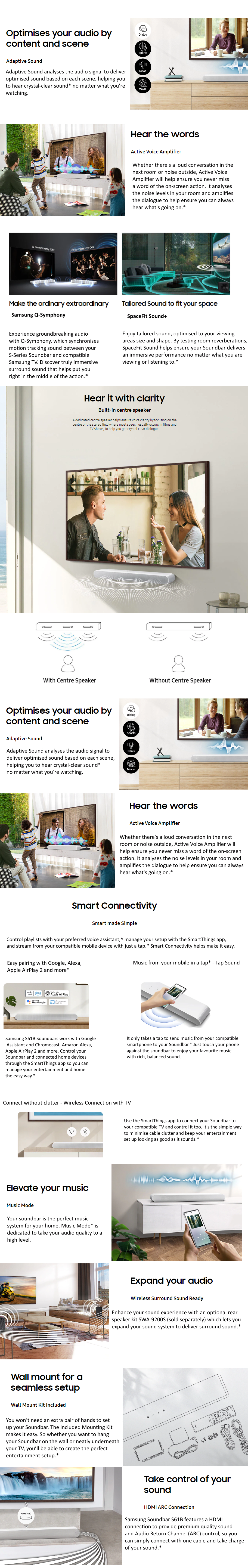 HW-S61B/XY features