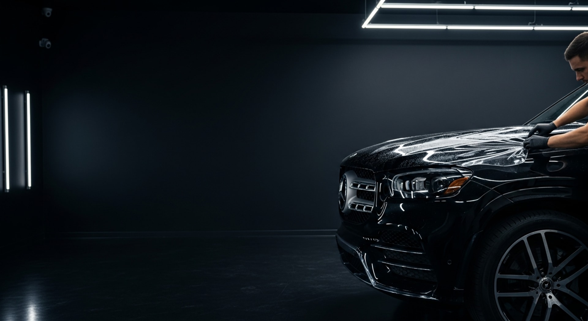 Оклейка Mercedes GLS защитной плёнкой