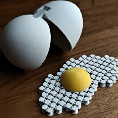 Huevo Sensorial Antiestrés con Cáscara Desmontable