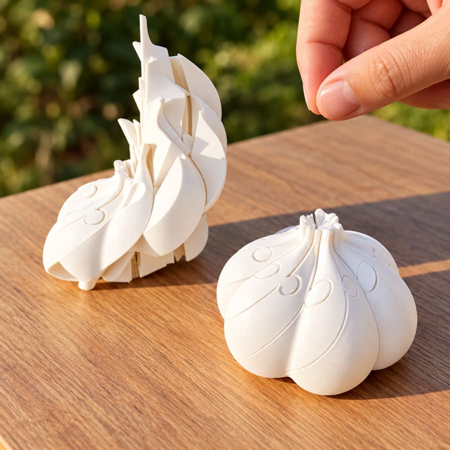 Ajo Articulado Sensorial — juguete impreso en 3D
