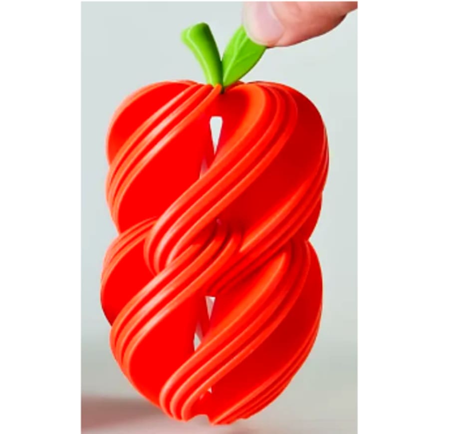 Durazno Espiral Sensorial Antiestrés — juguete impreso en 3D