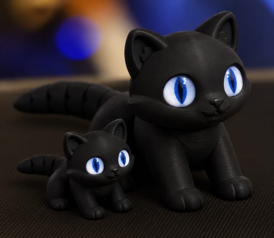 Gatito Hijo Sensorial Articulado — juguete impreso en 3D
