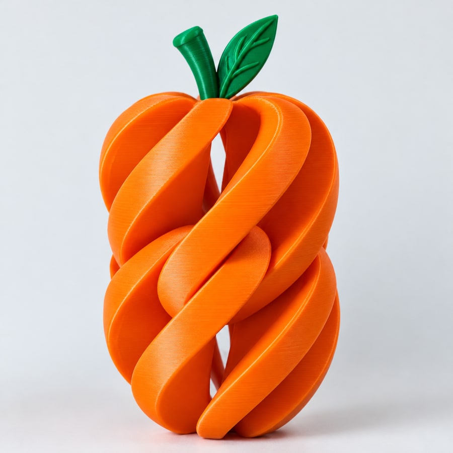 Durazno Espiral Sensorial Antiestrés v2 — juguete impreso en 3D