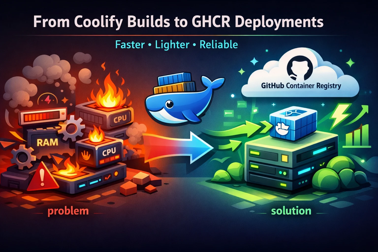Why I Switched From Building on Coolify to GHCR for Faster, Safer Deployments