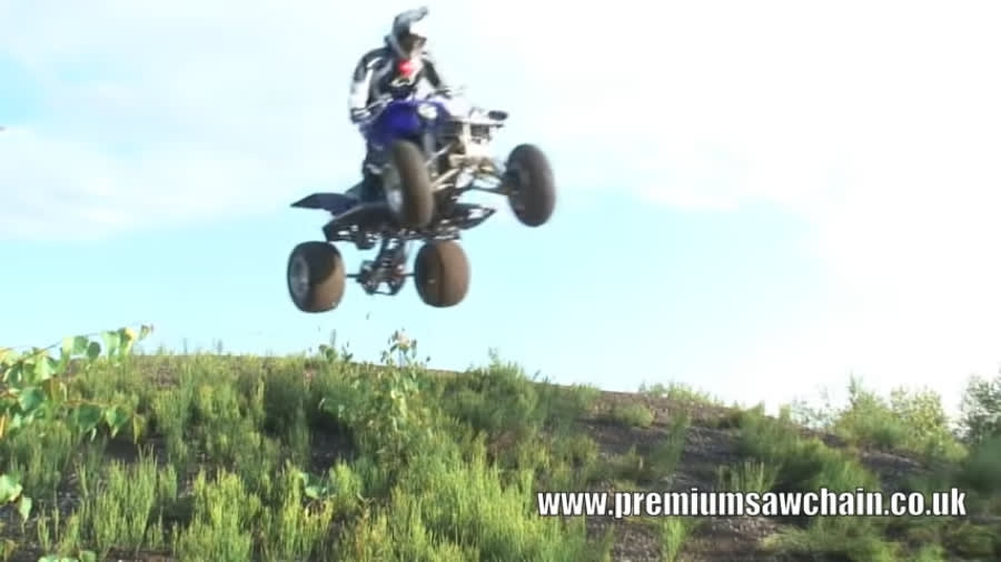 Yamaha Banshee 350 Quad In Disused Lignite Quarry