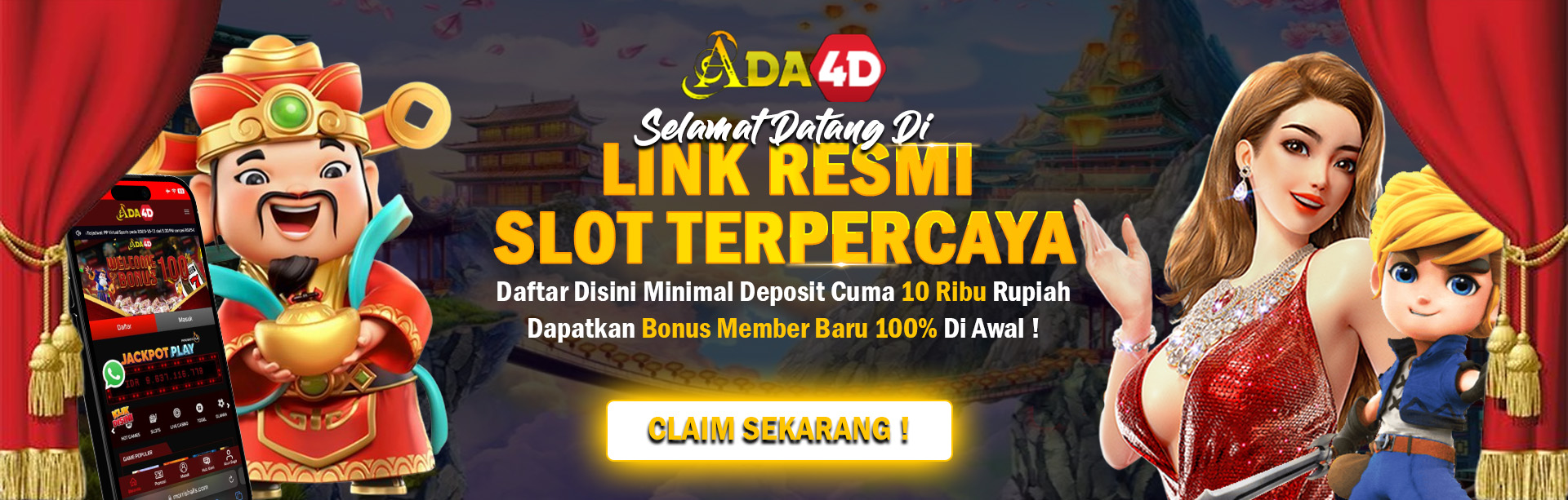 ADA4D Situs Slot Gacor Online Bet 200 Pragmatic Play Terbaru Ada 4D Mudah Maxwin