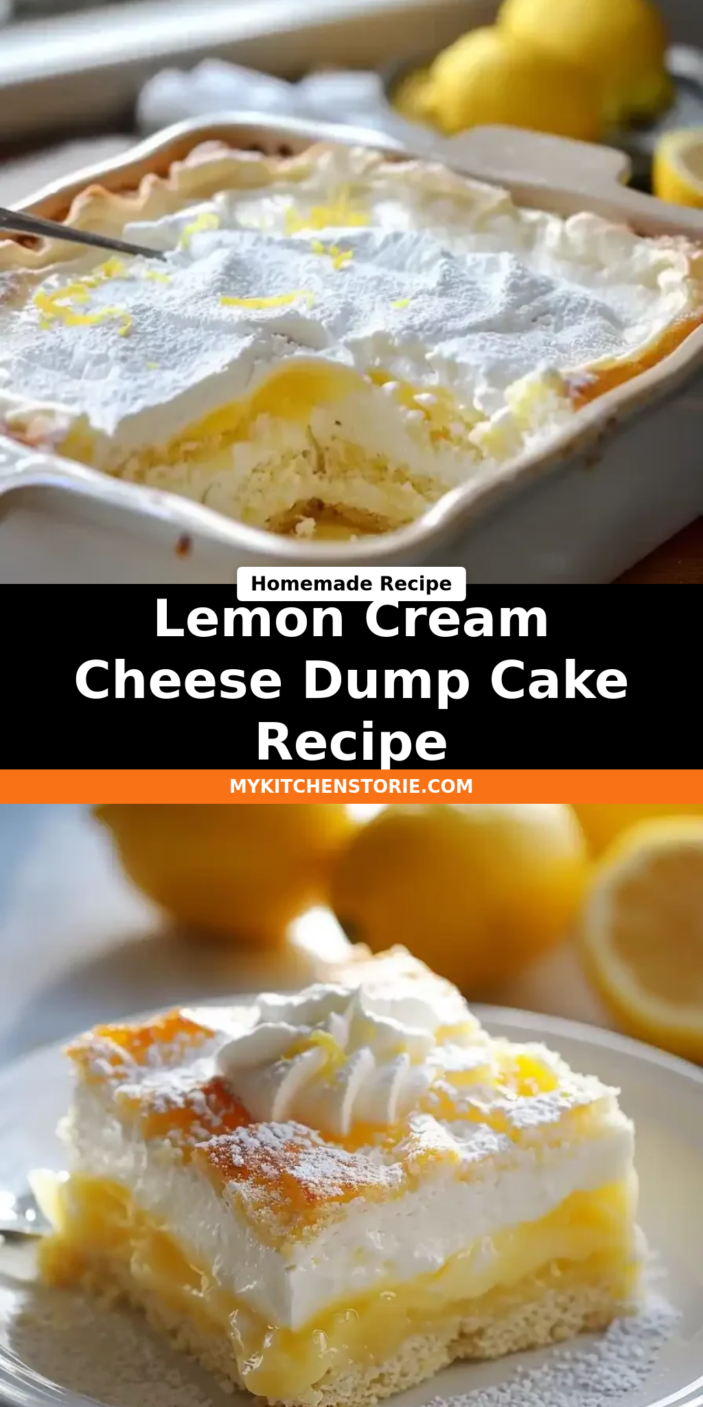 Lemon Cream Cheese Dump Cake Recipe