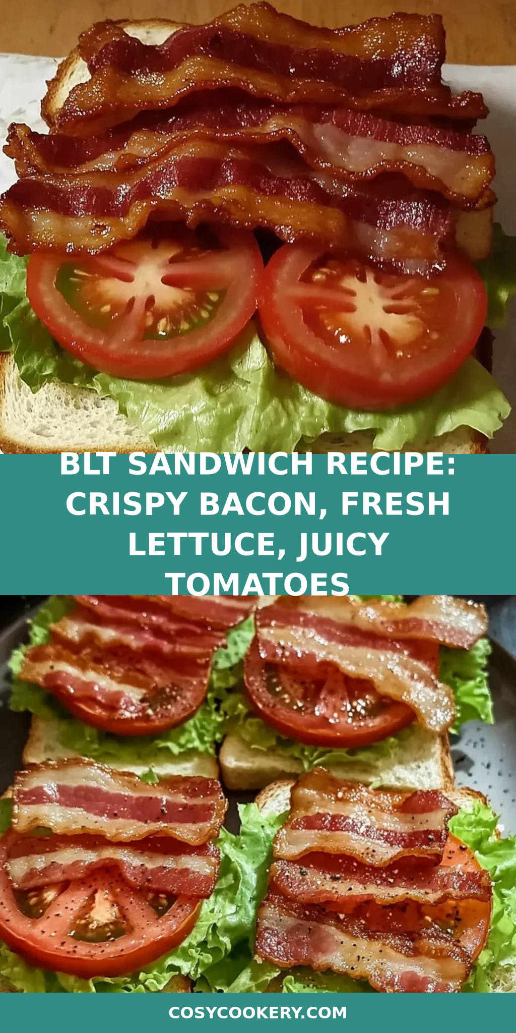 BLT Sandwich Recipe: Crispy Bacon, Fresh Lettuce, Juicy Tomatoes