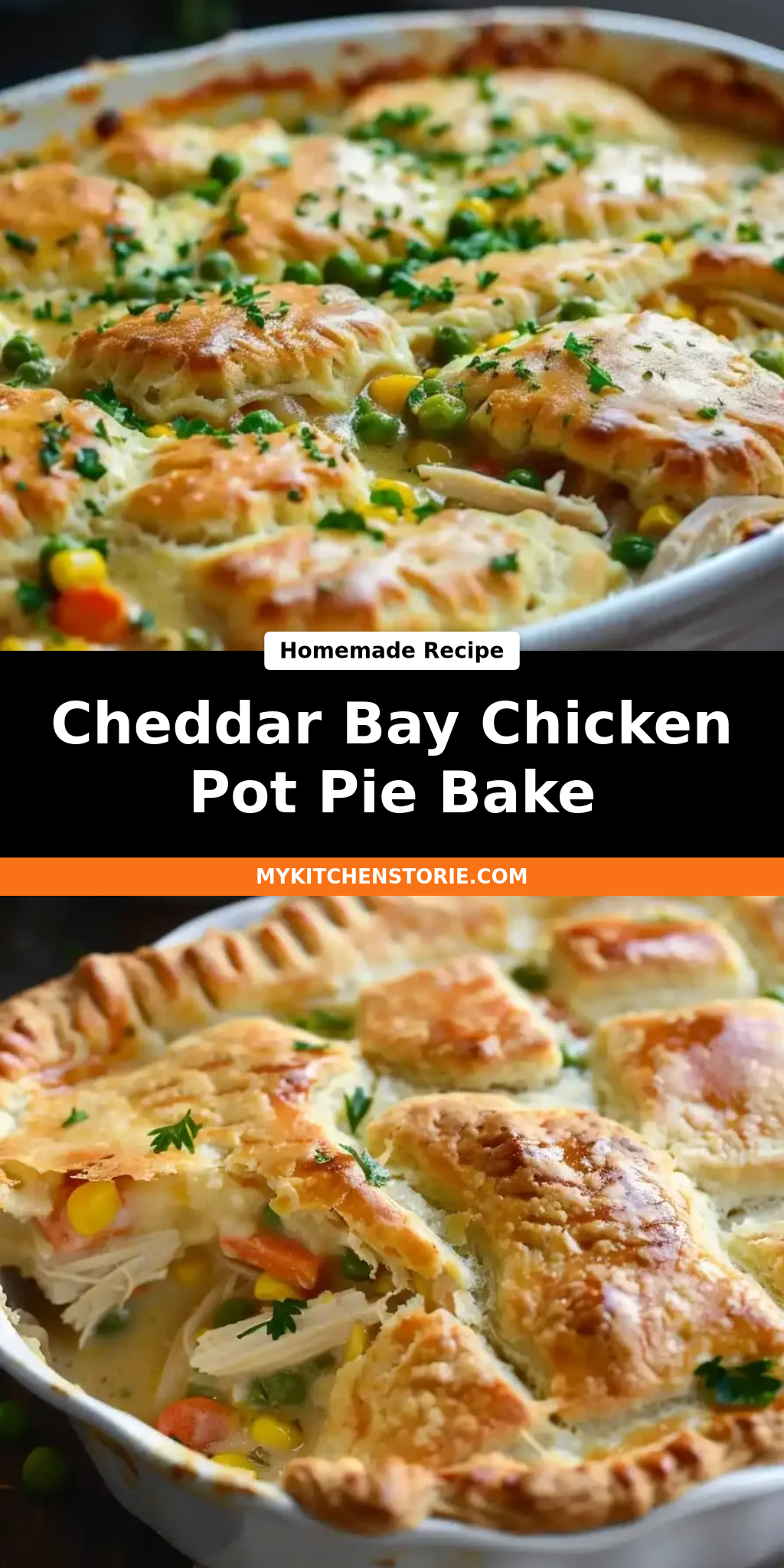 Cheddar Bay Chicken Pot Pie Bake