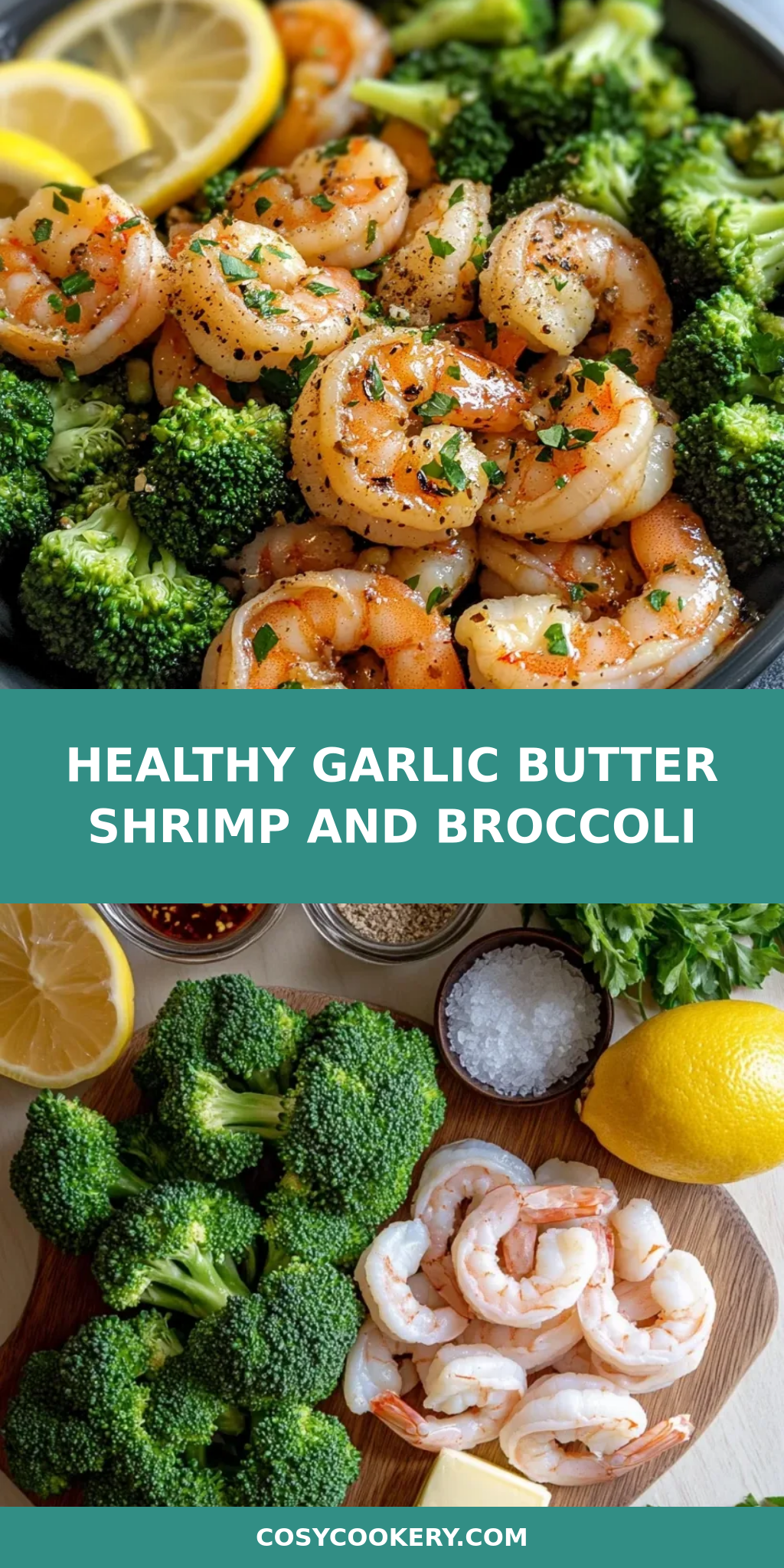 Healthy Garlic Butter Shrimp and Broccoli