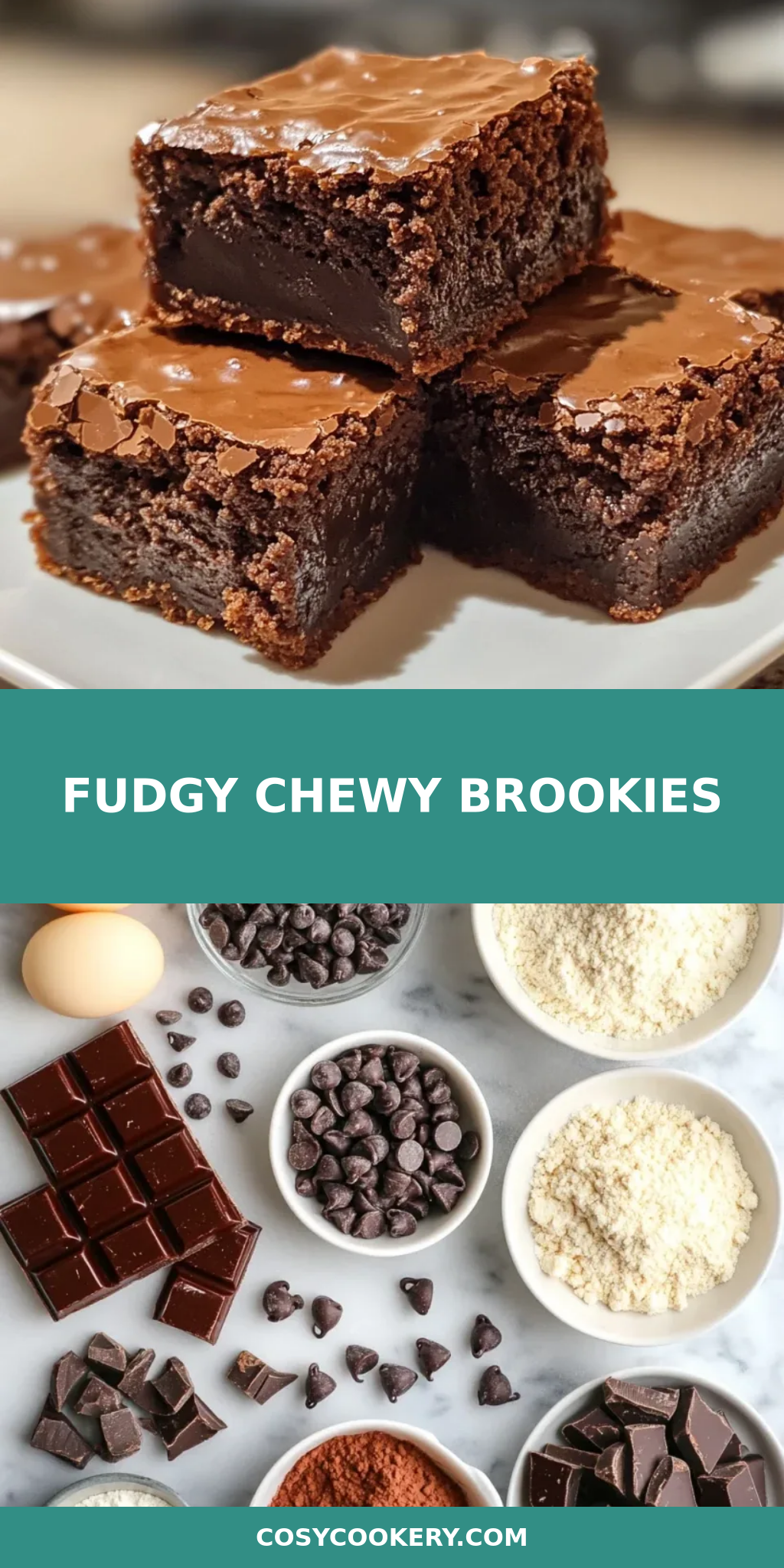 Fudgy Chewy Brookies