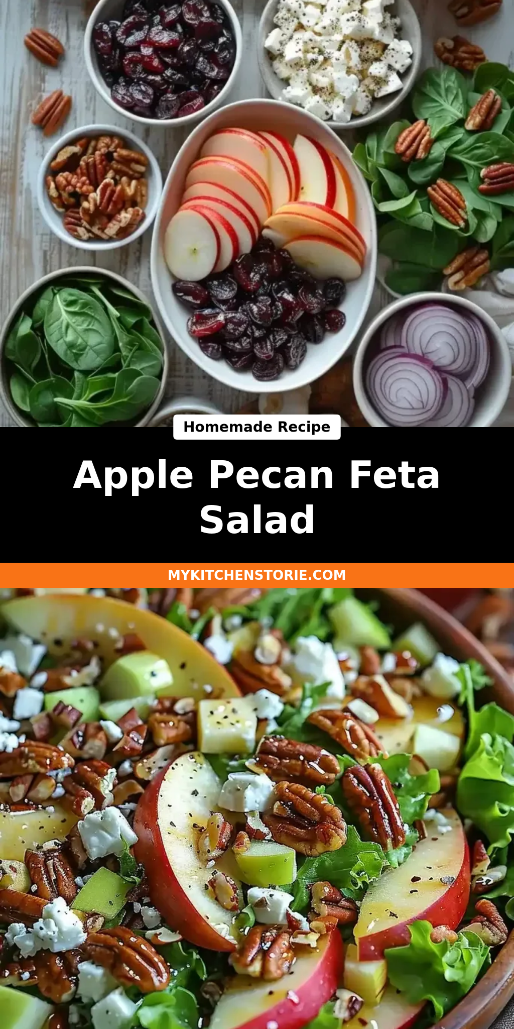 Apple Pecan Feta Salad