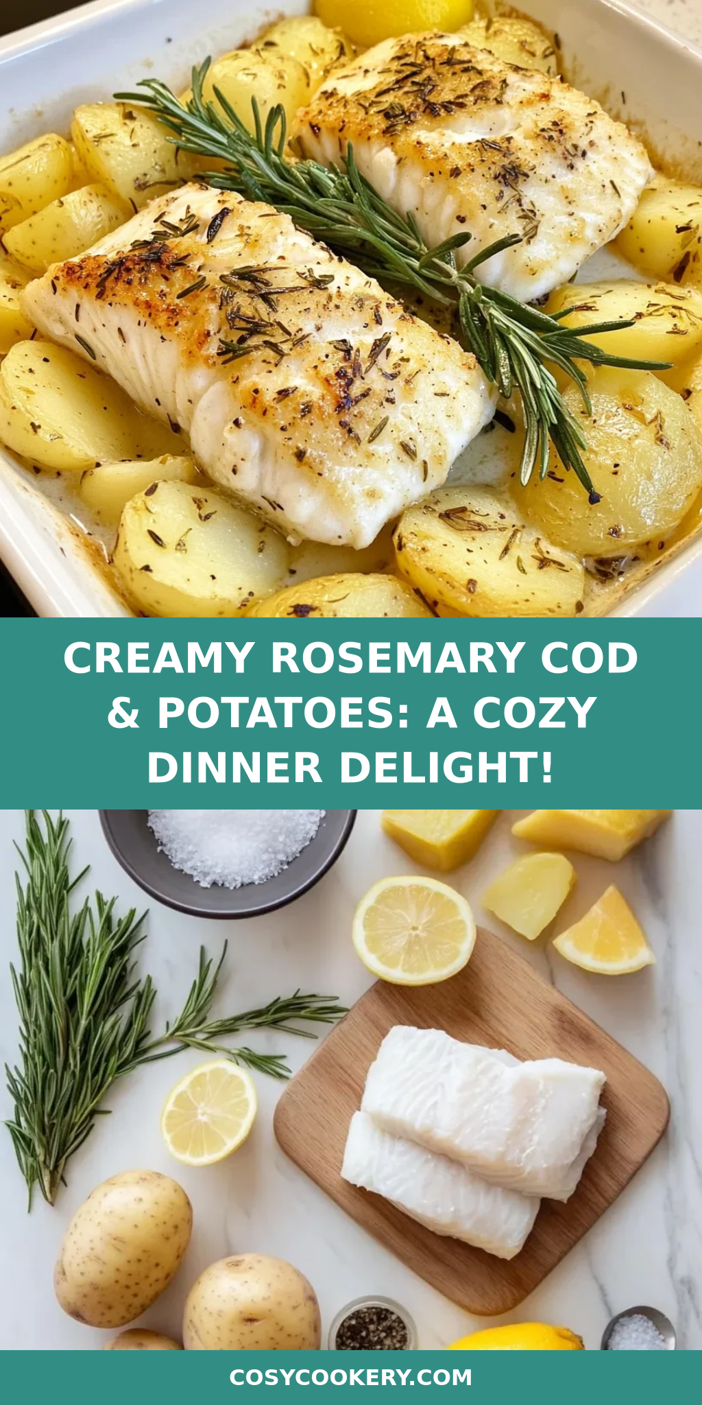 Creamy Rosemary Cod & Potatoes: A Cozy Dinner Delight!