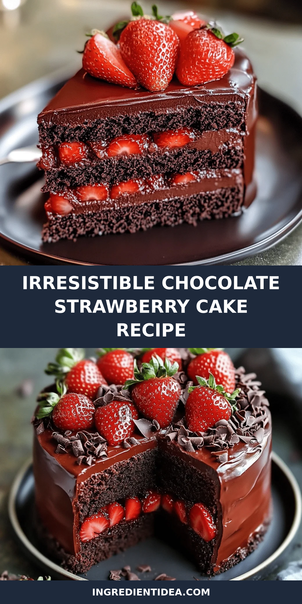 Irresistible Chocolate Strawberry Cake Recipe