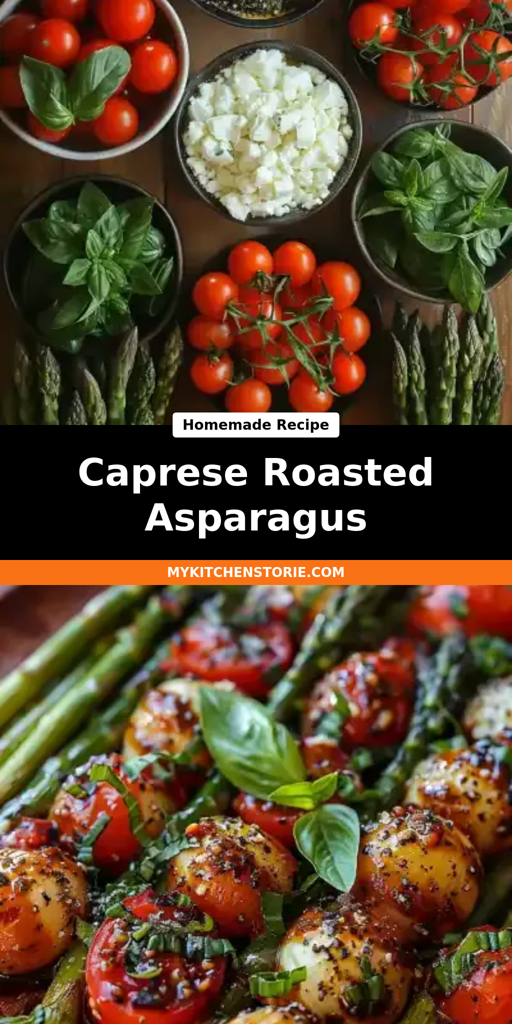 Caprese Roasted Asparagus