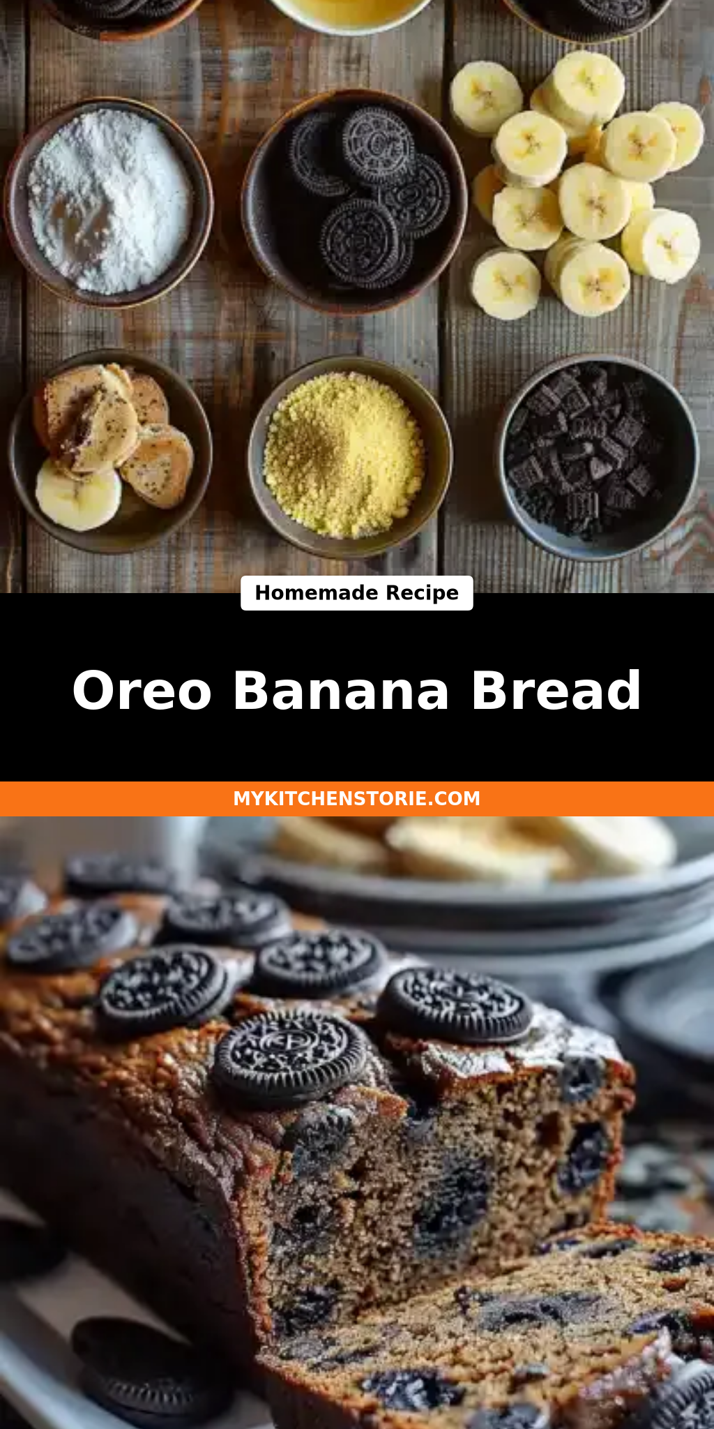 Oreo Banana Bread