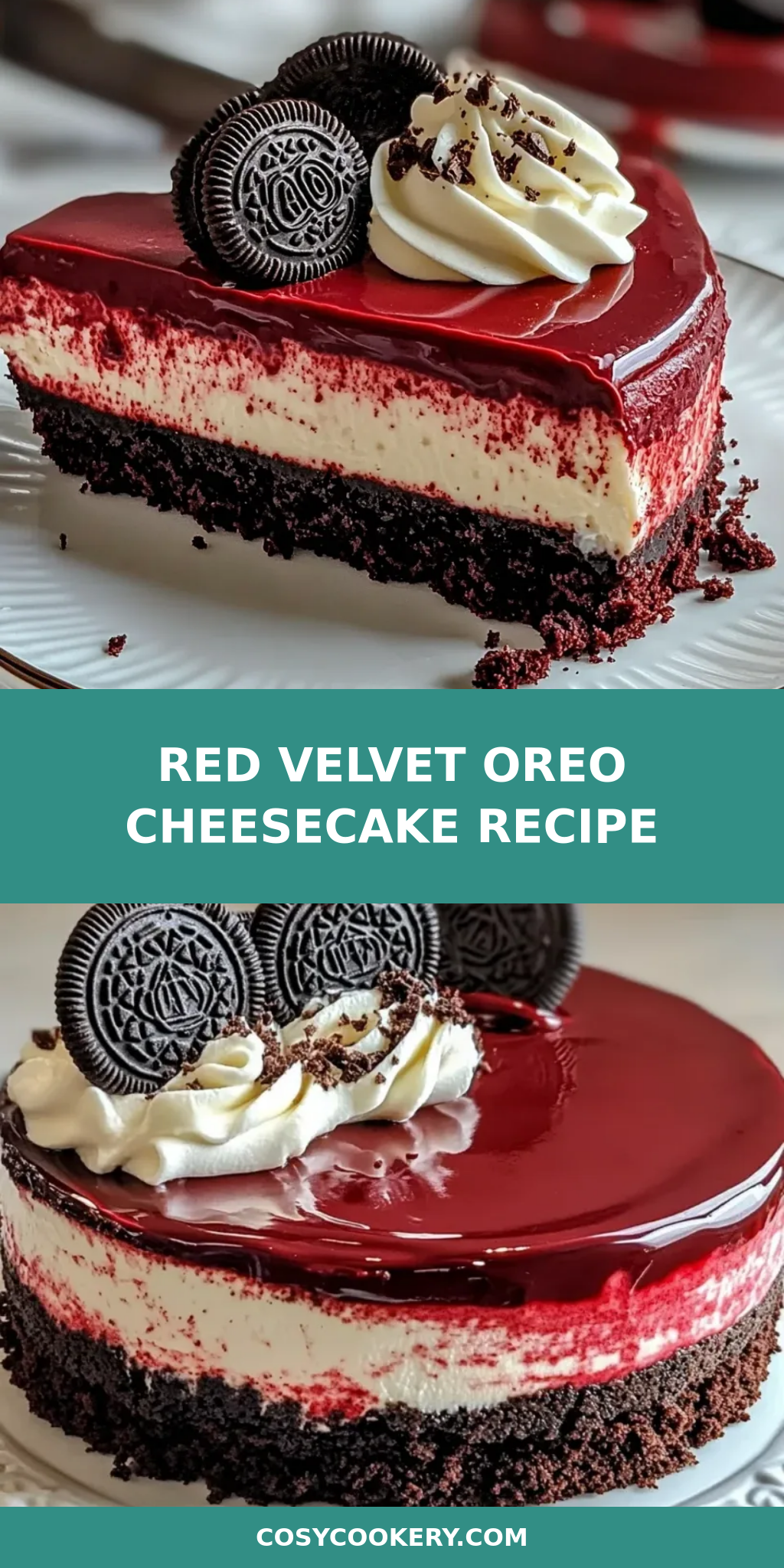 Red Velvet Oreo Cheesecake Recipe
