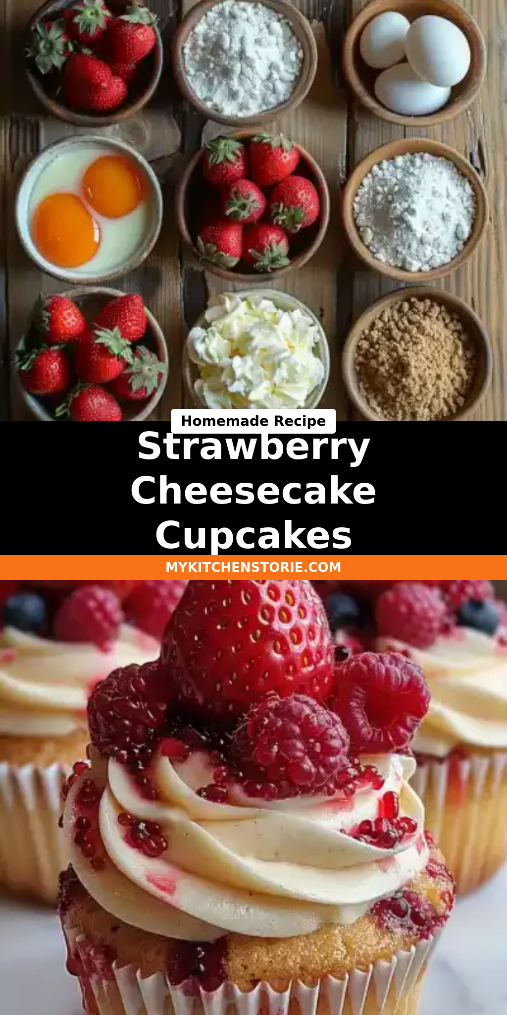 Strawberry Cheesecake Cupcakes