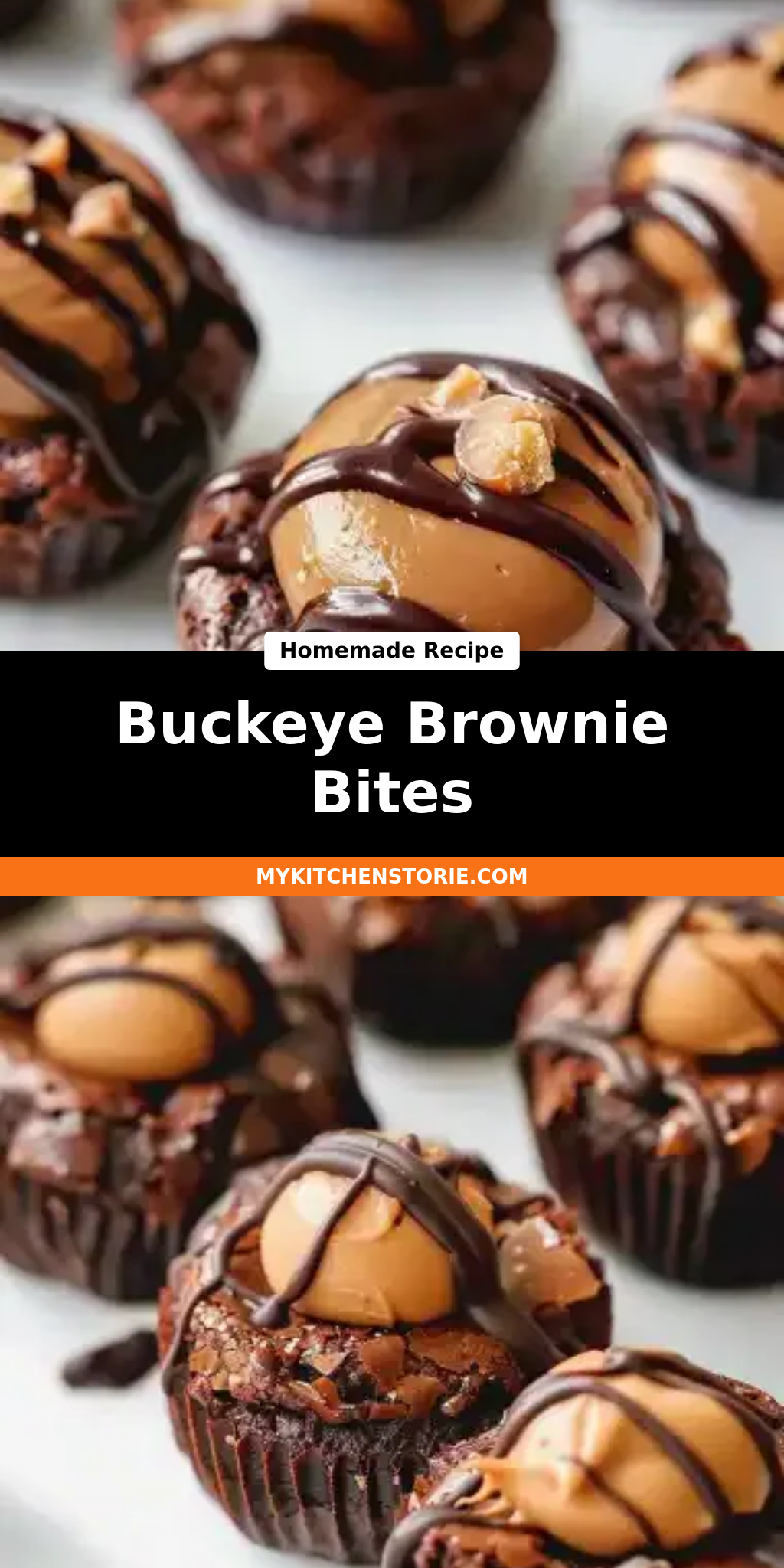 Buckeye Brownie Bites