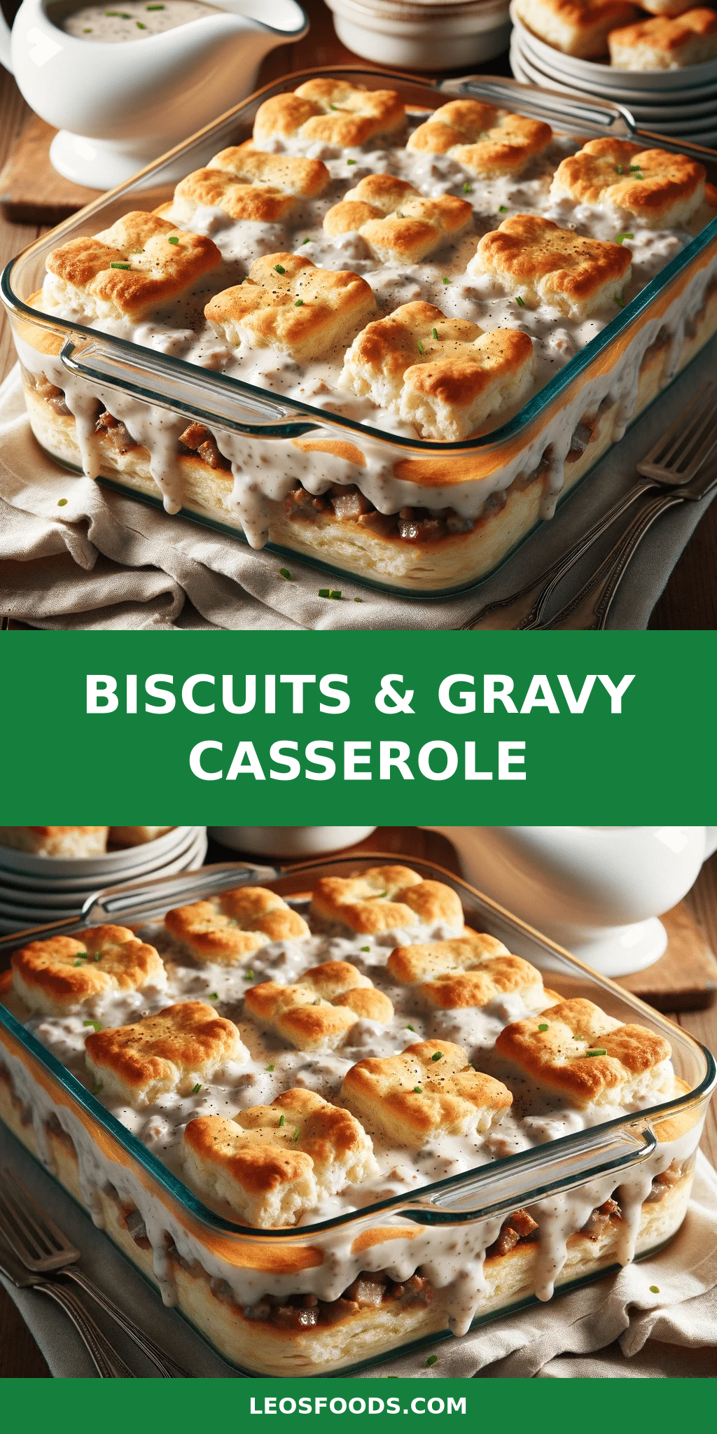Biscuits & Gravy Casserole