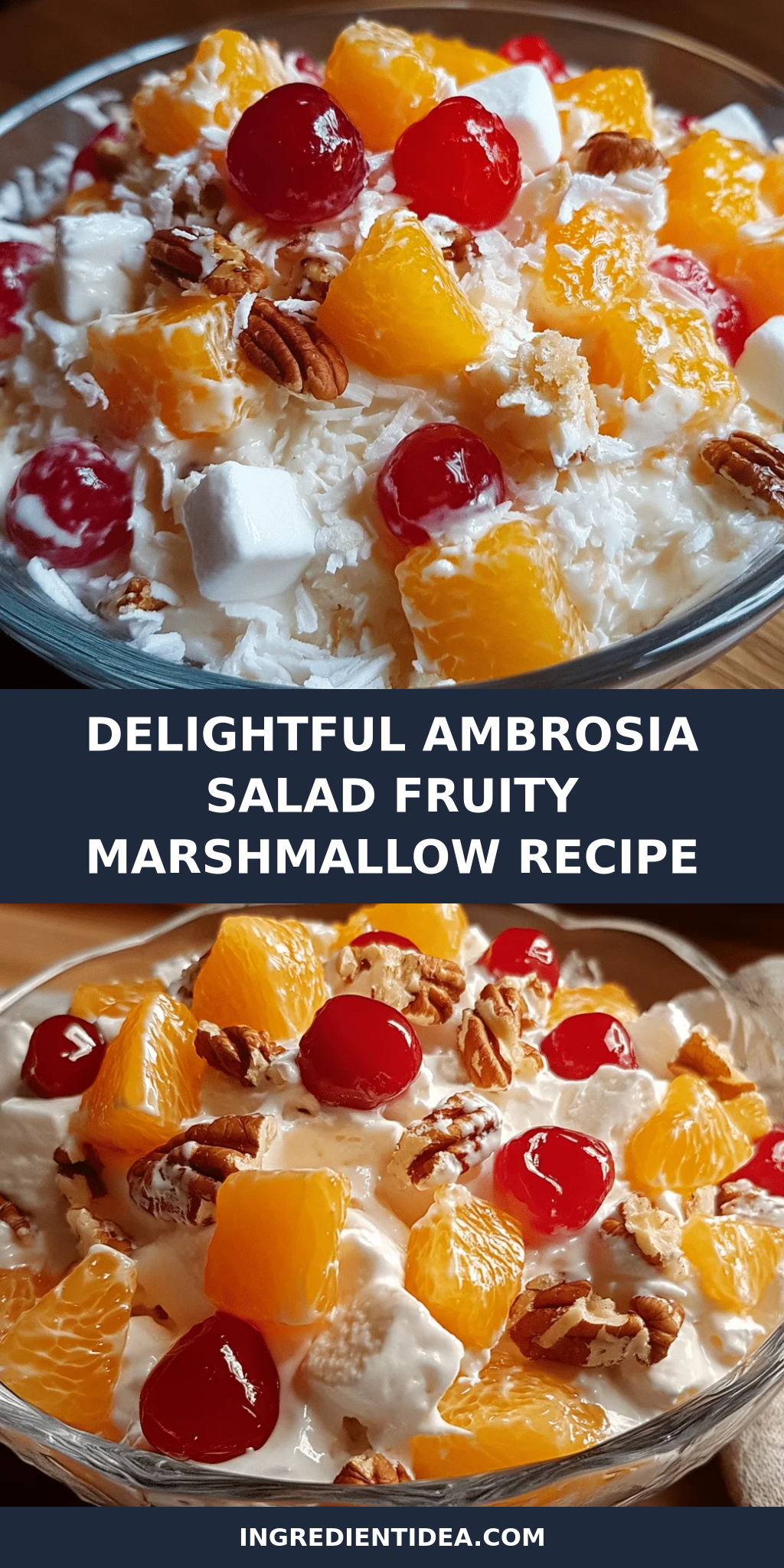 Delightful Ambrosia Salad Fruity Marshmallow Recipe