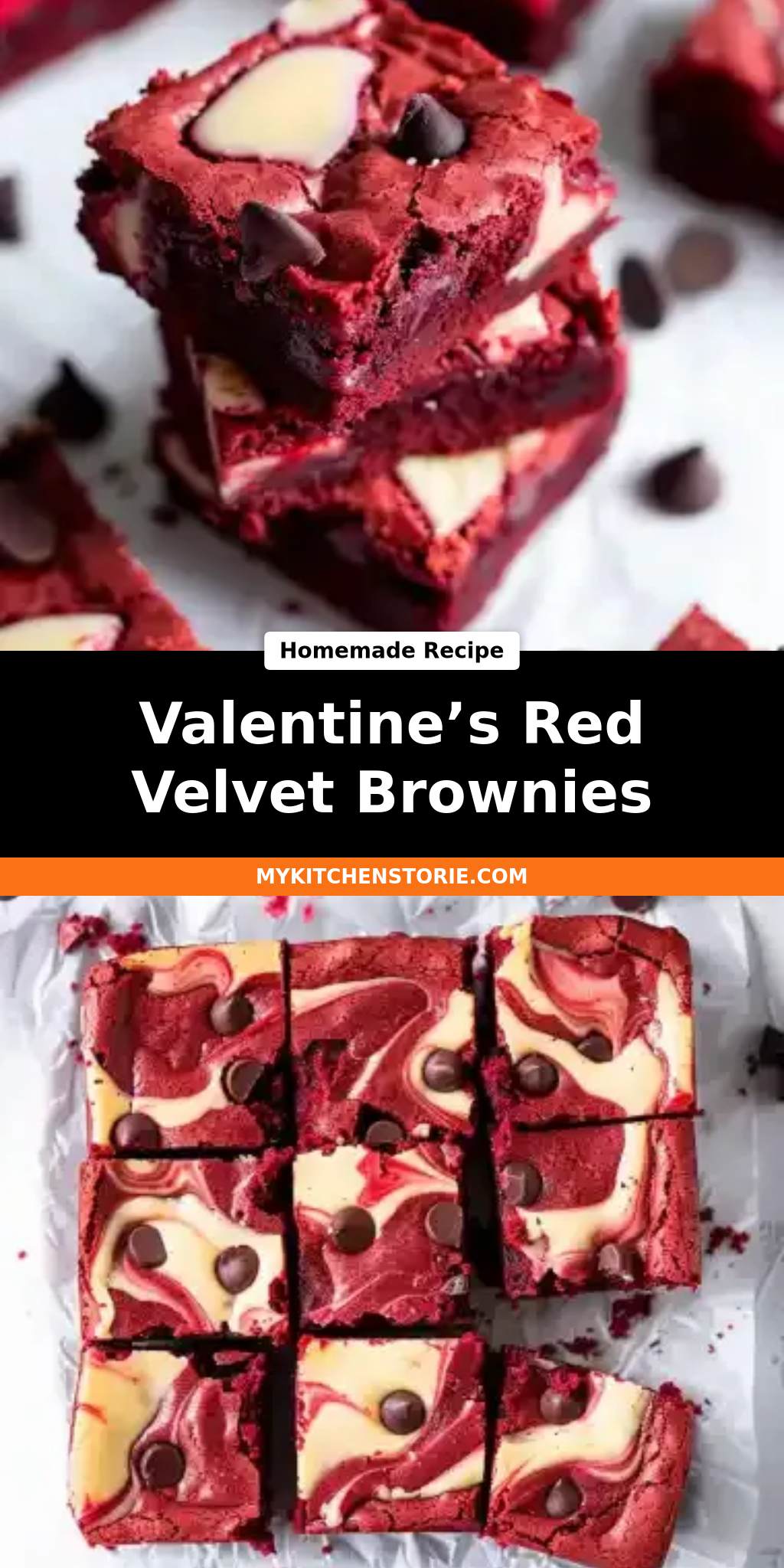 Valentine’s Red Velvet Brownies