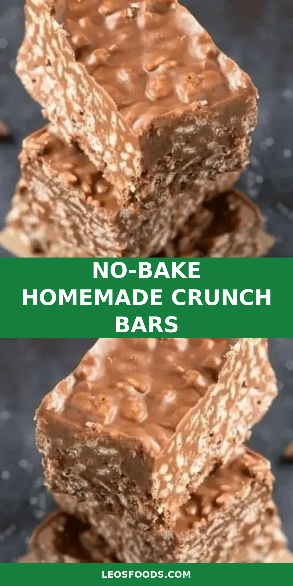 No-Bake Homemade Crunch Bars
