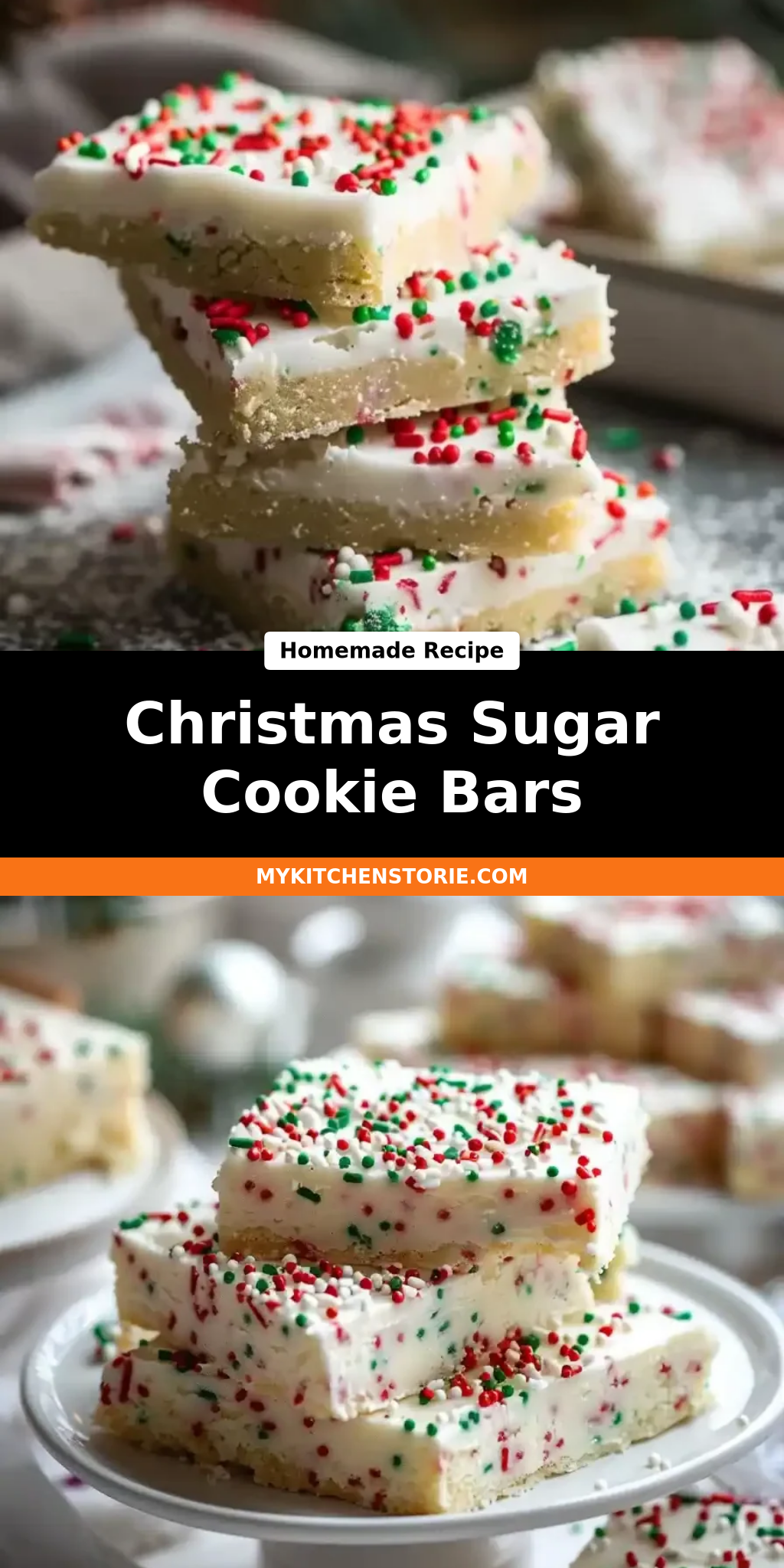 Christmas Sugar Cookie Bars