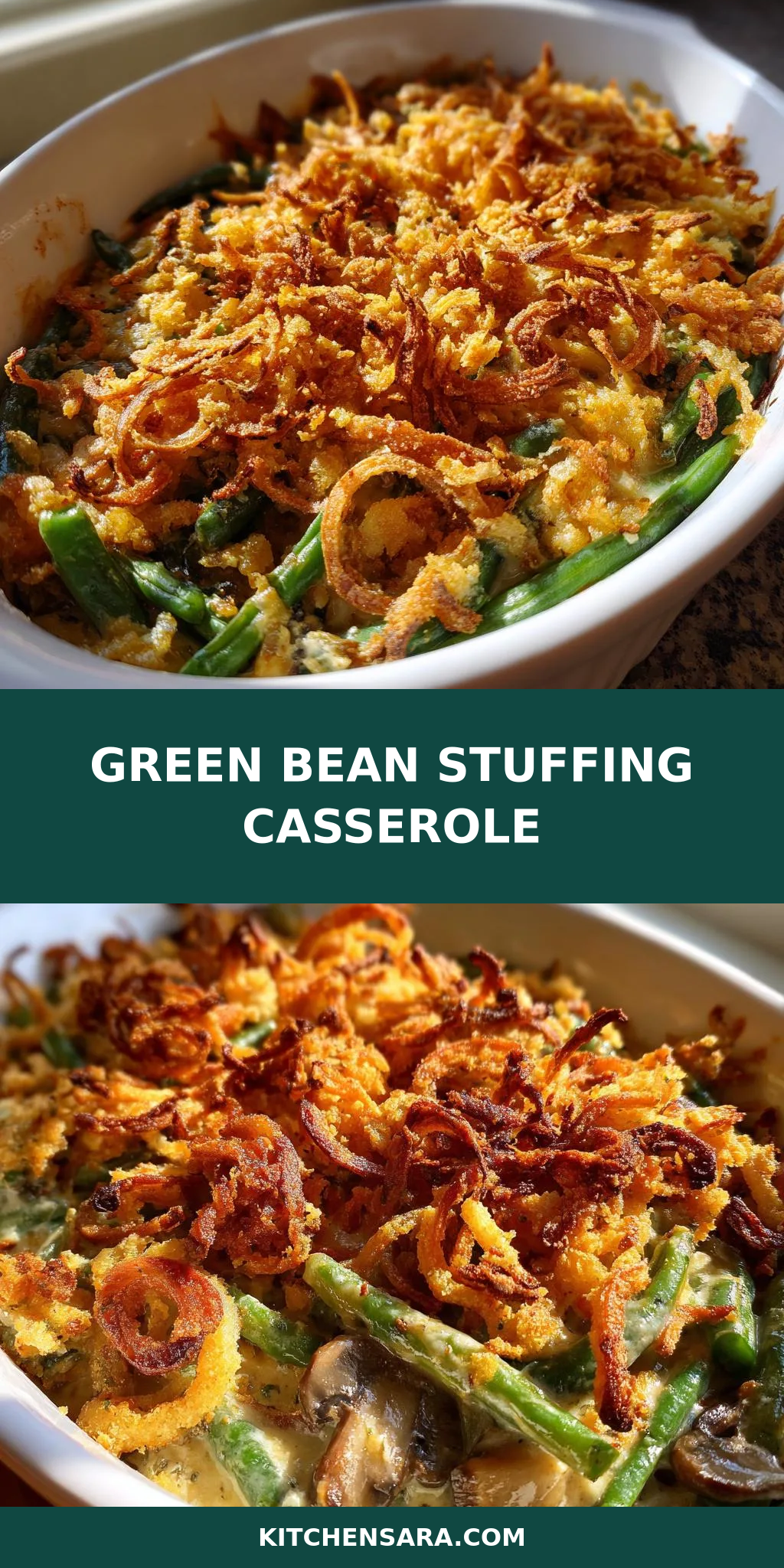 Green Bean Stuffing Casserole