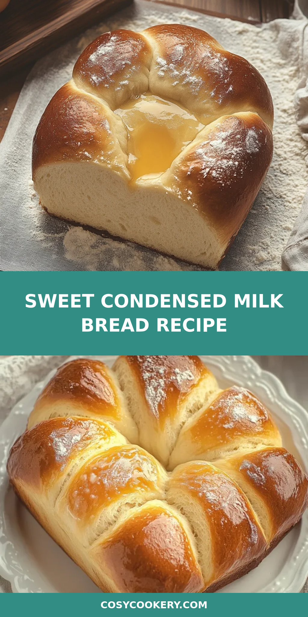 Sweet Condensed Milk Bread Recipe