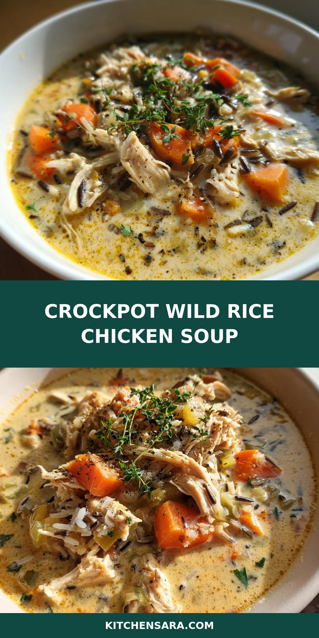 Crockpot Wild Rice Chicken Soup