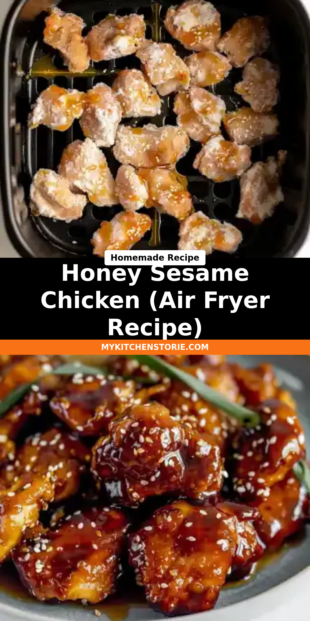 Honey Sesame Chicken (Air Fryer Recipe)