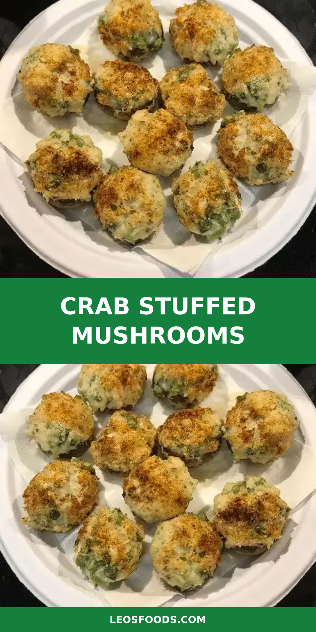 CRAB STUFFED MUSHROOMS
