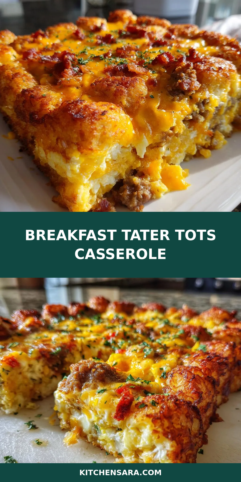 Breakfast Tater Tots Casserole
