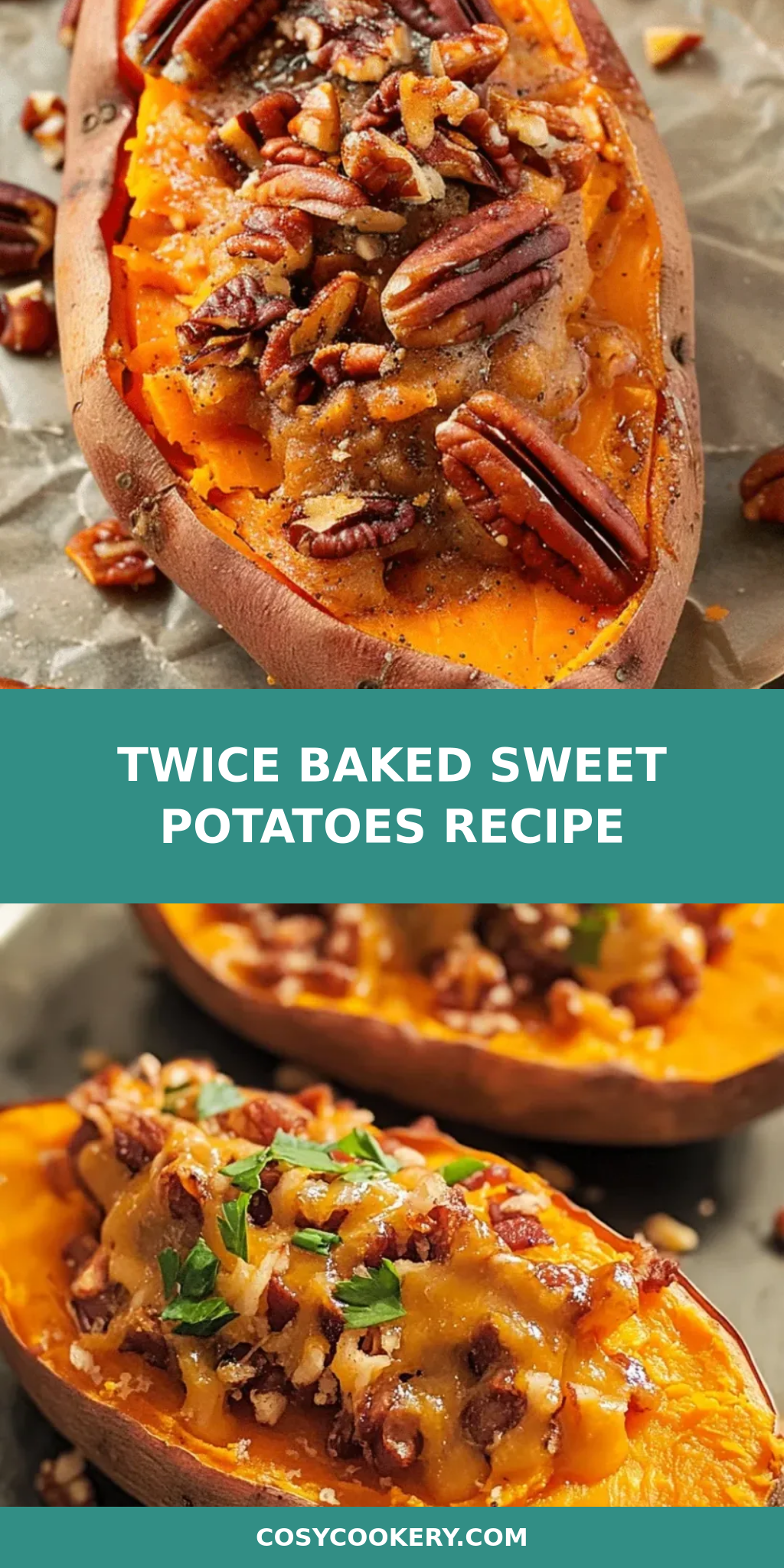 Twice Baked Sweet Potatoes Recipe