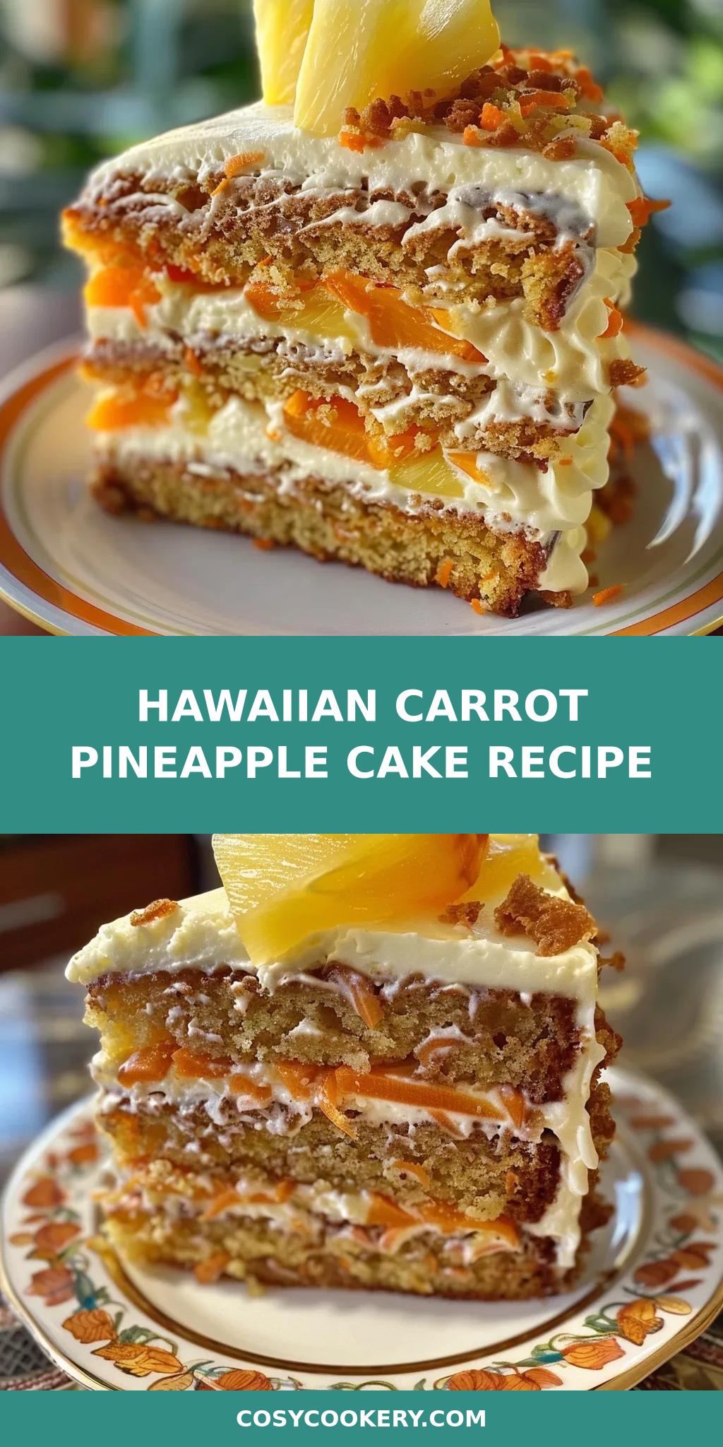 Hawaiian Carrot Pineapple Cake Recipe