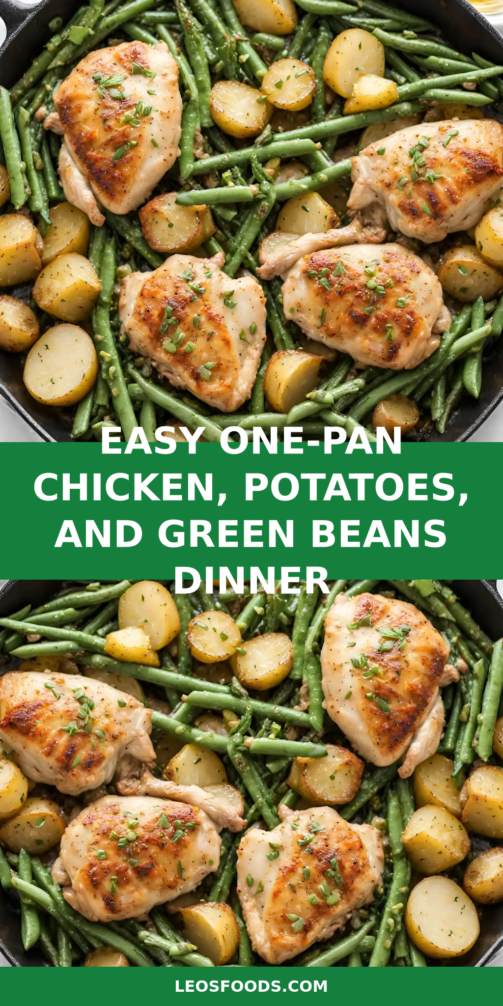 Easy One-Pan Chicken, Potatoes, and Green Beans Dinner