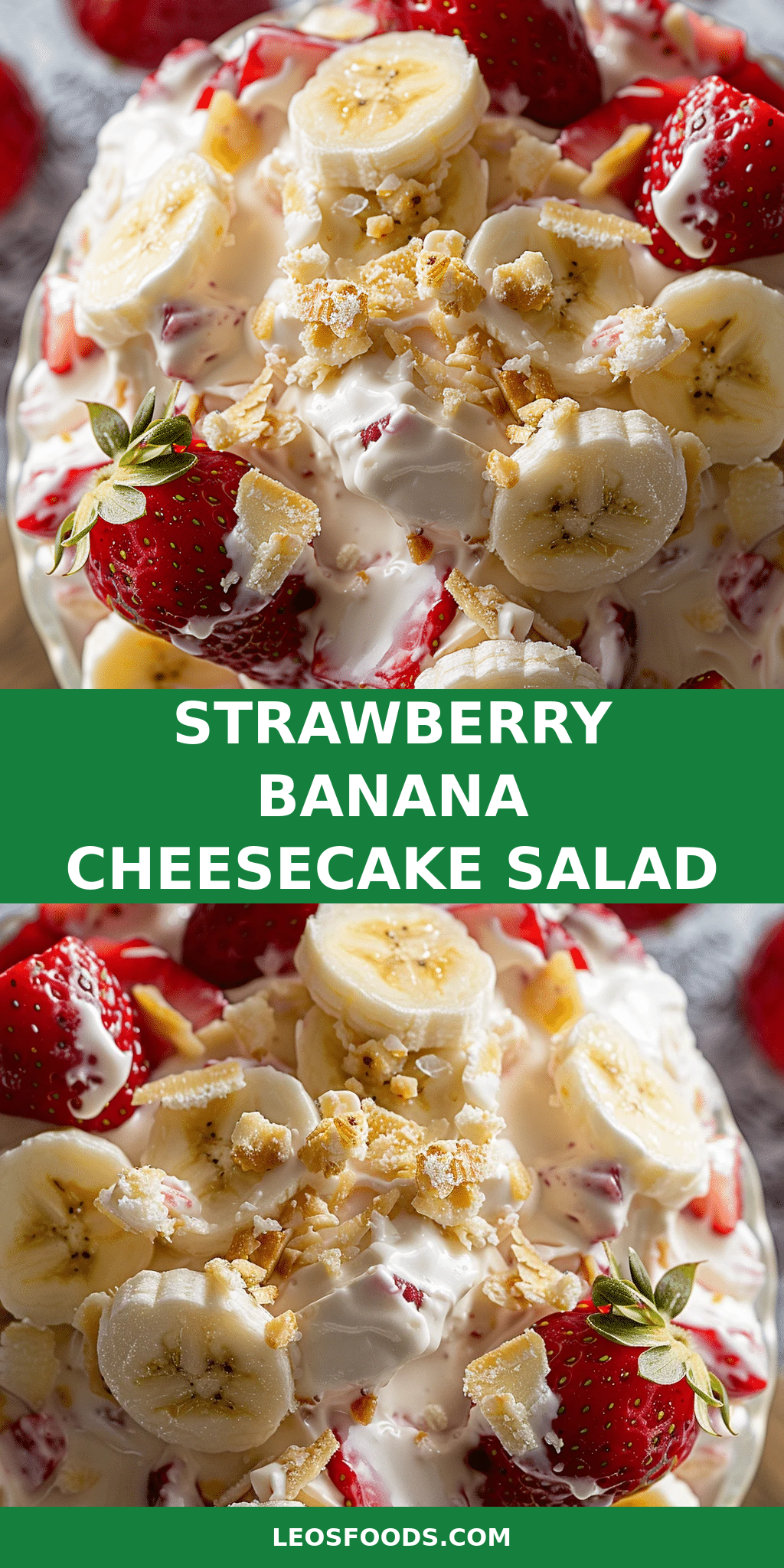 Strawberry Banana Cheesecake Salad