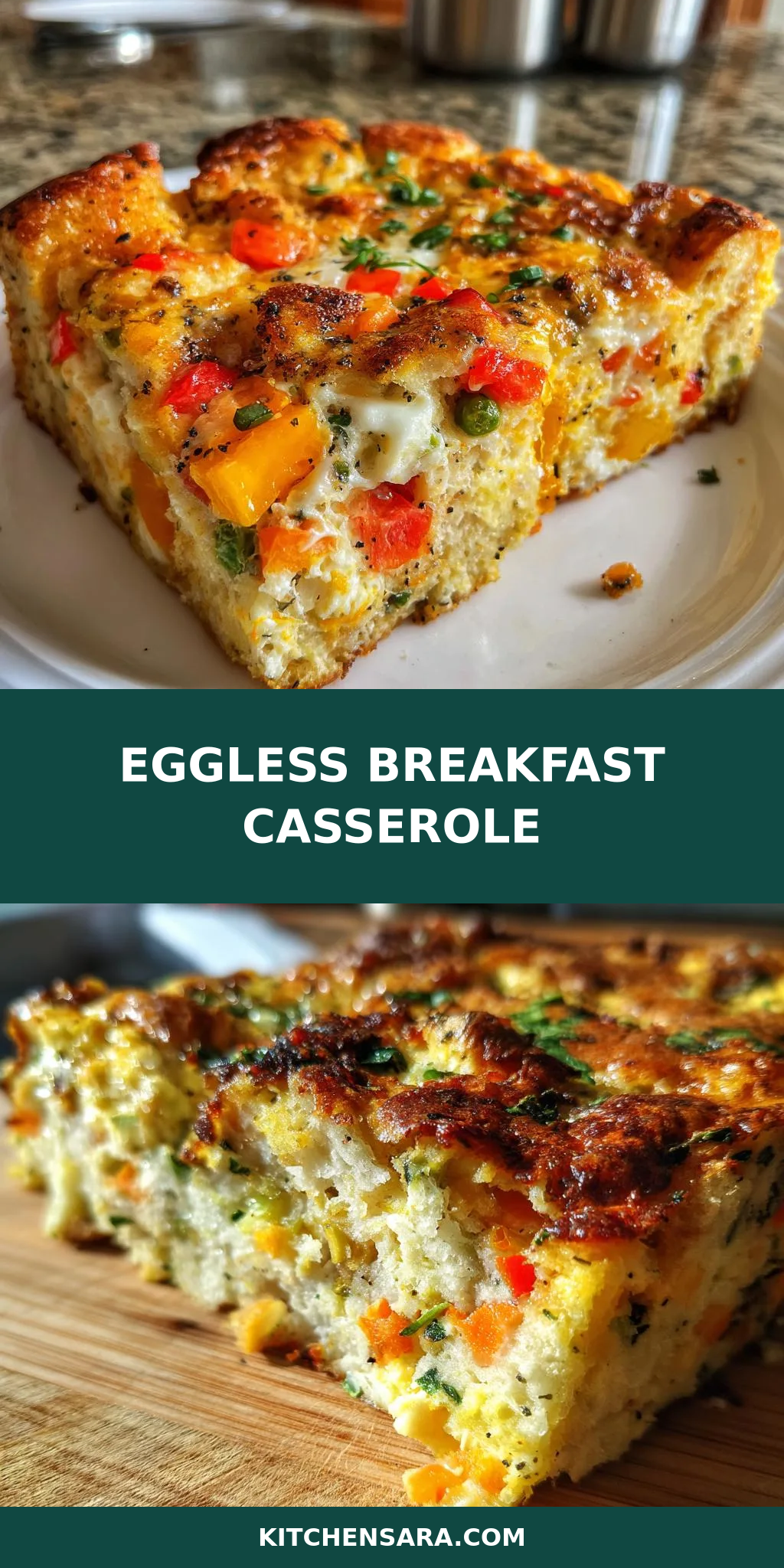 Eggless Breakfast Casserole